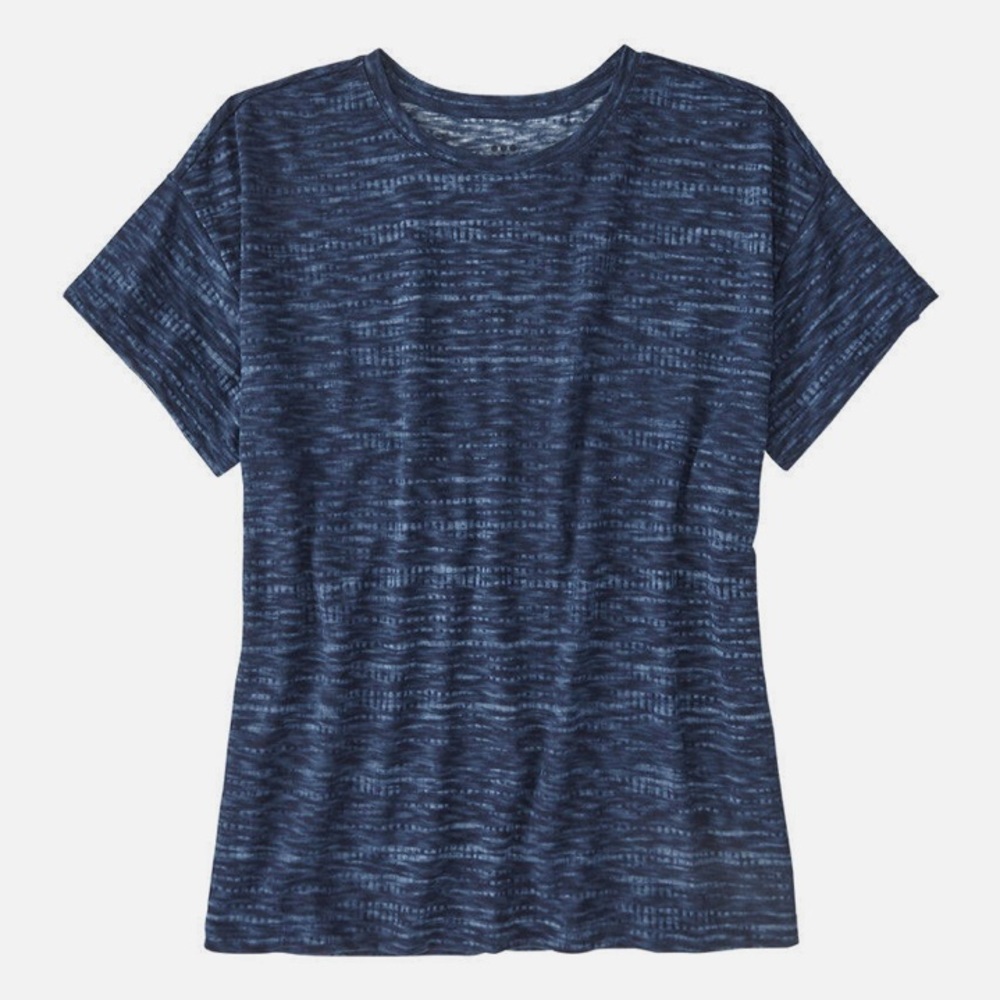 Title Nine Ravine Short Sleeve Midnight Blue Crewneck Tee Size M Golf Tennis